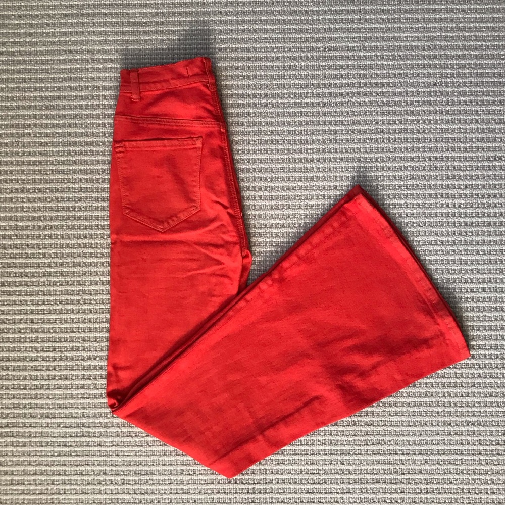 High waisted flair jeans